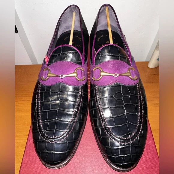 Gucci | Shoes | Carmina Horsebit Loafers Black Alligator  display picture 1